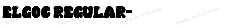 Elgoc Regular字体转换